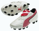 Puma King Exec blanc/ rouge