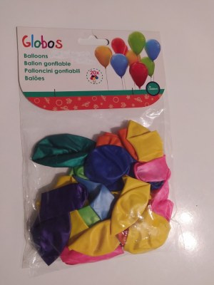 7500 BALLONS GONFLABLES RONDS MULTICOLORES EN LATEX