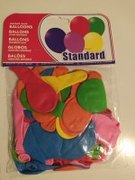 7500 BALLONS GONFLABLES RONDS MULTICOLORES EN LATEX