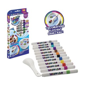 JEUX DIY WATER ART 12 FEUTRES + CUILLÈRE – DESTOCKAGE PROFESSIONNEL – 5000 PCS
