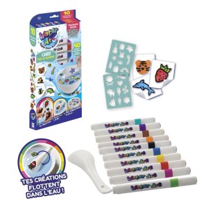 JEUX DIY WATER ART 10 FEUTRES + STICKERS – DESTOCKAGE PROFESSIONNEL – 4000 PCS