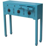 Console table haute chinois en pin