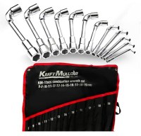 JEU DE CLES COMBINEES PIPE KM-12PCS 8MM A 19 MM KM-4000