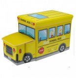 Boîte de rangement - bus - jaune