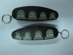 Porte clefs euros