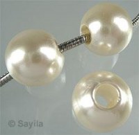 Perle de matiére synthétique
