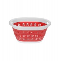 Panier à linge pliable - rouge