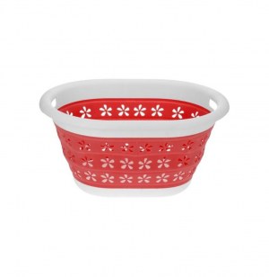 Panier à linge pliable - rouge