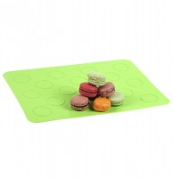 Feuille de cuisson pour macarons en silicone - 18 macarons de 3,5 cm