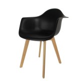 Fauteuil scandinave - noir