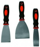 1 LOT DE COUTEAU DE PEINTRE ( 3/5/8 )CM MANCHE BIMATIERE