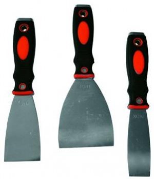 1 LOT DE COUTEAU DE PEINTRE ( 3/5/8 )CM MANCHE BIMATIERE