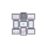 Pèle-mêle 9 photos romance - gris - décoration