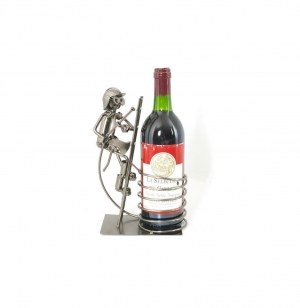 Support bouteille de vin - pompier sur échelle - decoration de table