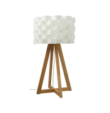 Lampe bambou papier moki - h 55 cm