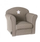 Fauteuil pour enfant taupe - etoiles - poufs et fauteuils