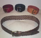 CEINTURE CUIR ARTISANAL (tréssée pantalon)