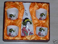 Service à saké ou thé en porcelaine neuf
