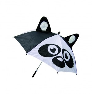 Parapluie pour enfant décoré - noir et blanc