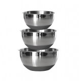 Bol acier - lot de 3 - gris