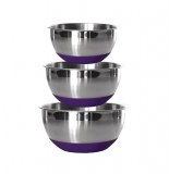 Bol acier - lot de 3 - violet