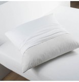 Protège oreiller - 50 x 70 cm - blanc - douceur d'intérieur