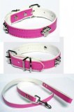 Lot 70 colliers + laisses rose pour chien