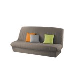 Housse clic clac matelassée avec bande de socle - taupe