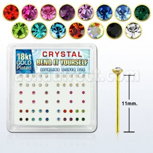 Grossiste Piercing Argent 925 "Bend it yourself" Piercings Nez