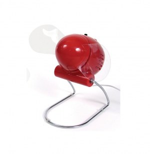 Ventilateur usb à hélices - puissant et compact - rouge