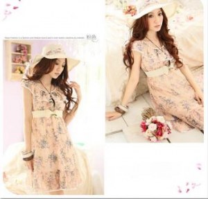 Vent en gros  : Robe près du corps imprimé fleur