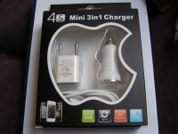 Chargeur iphone4s 3in1