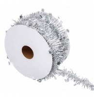 Guirlande en rouleau - etoiles argentées - 3 m