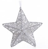 Etoile de no Ğl - métal - 22 cm