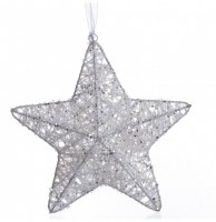 Etoile de no Ğl - métal - 22 cm