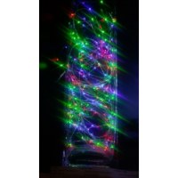 Guirlande cascade intérieur 700 led - 3,5 m - multicouleur