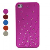 Queue de paon cas d'iphone en forme de cristal iphone 4 et 4S