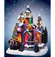 Village de no Ğl - eglise lumineux - décoration de no Ğl