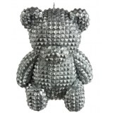Bougie - ours assis - 14 cm