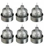 Bougie boule de no Ğl - lot de 6 - etoile