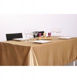 Nappe en satin - or - 140 x 240 cm
