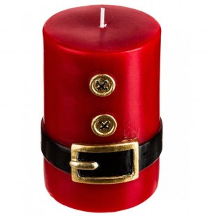 Bougie cylindre - habits du père no Ğl - h 10 x 7,3 cm