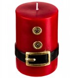 Bougie cylindre - habits du père no Ğl - h 10 x 7,3 cm