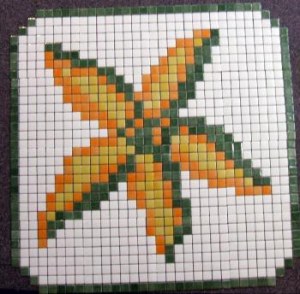 MOSAIQUE PISCINE MOTIF ETOILE DE MER