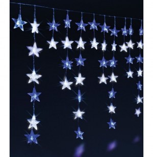Rideau d'étoiles lumineuses - 120 led - décoration extérieur