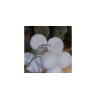 Guirlande led - boules blanches - décoration de no Ğl