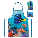 Tablier pour enfant avec gant et manique - le monde de némo - disney