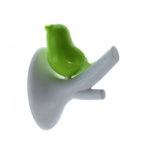 Accroche torchon - patère birdy vert