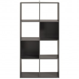 Cube 8 cases - kubikub - gris ombre - l 60 x p 30 x h 120 cm