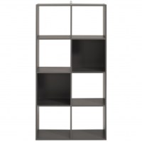 Cube 8 cases - kubikub - gris ombre - l 60 x p 30 x h 120 cm